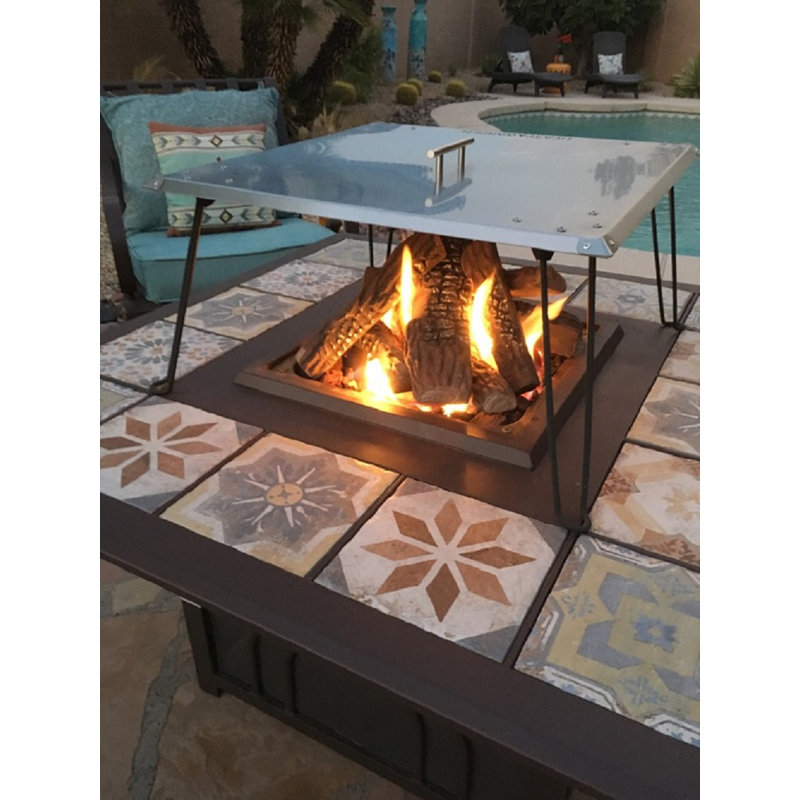 Symple Stuff Mccutcheon Heatt Warden Fire Pit Heat Deflector & Reviews Wayfair
